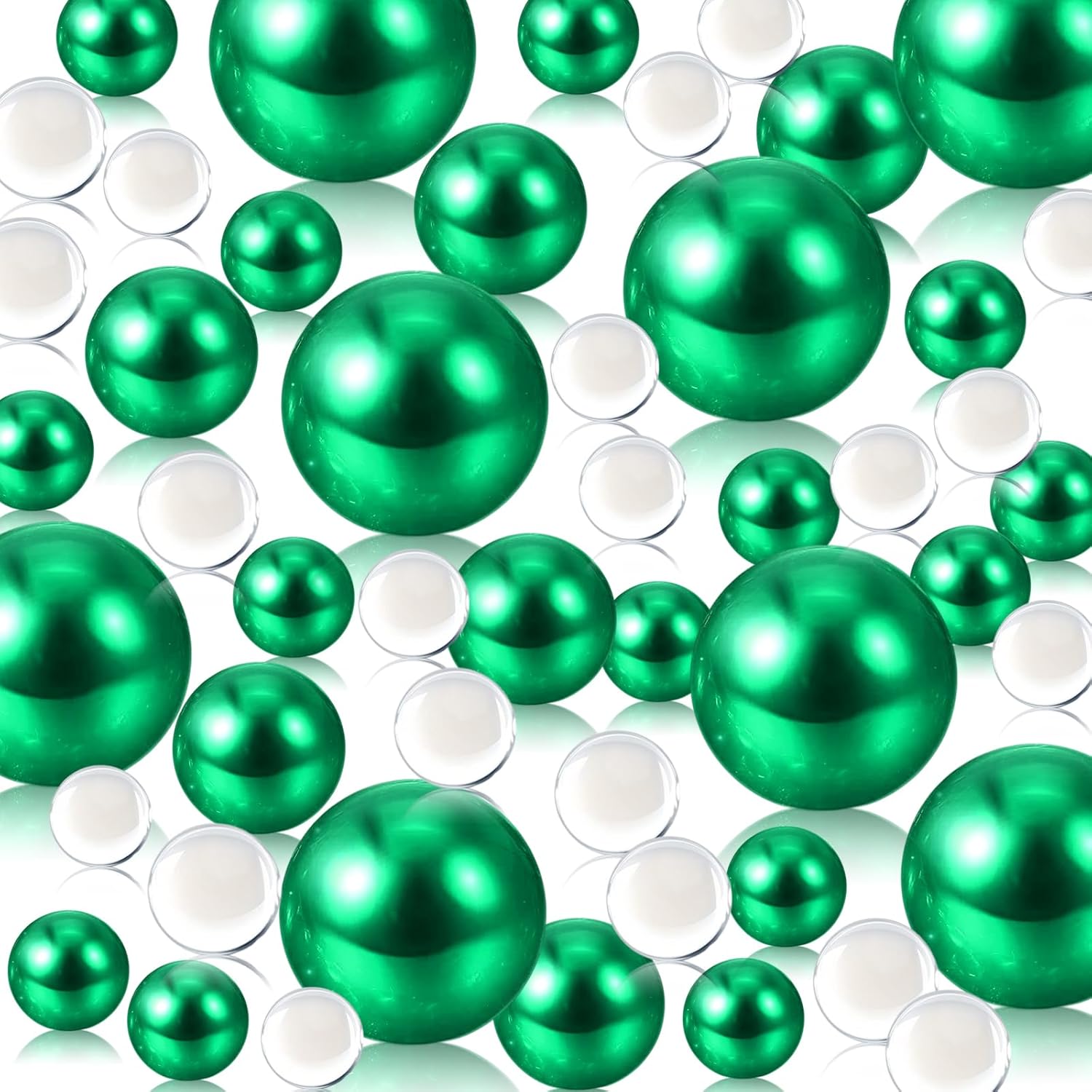 Green Floating Pearls 150PCS Green Pearls Bead for