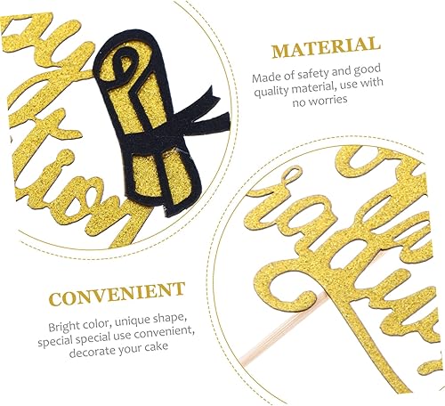 Miniatura 7 de 10pcs 2021 Graduation Cake Inserts cake inserted 2022 cupcake topper party fruit pick muffin grad dessert picks graduate toppers para comida Cake