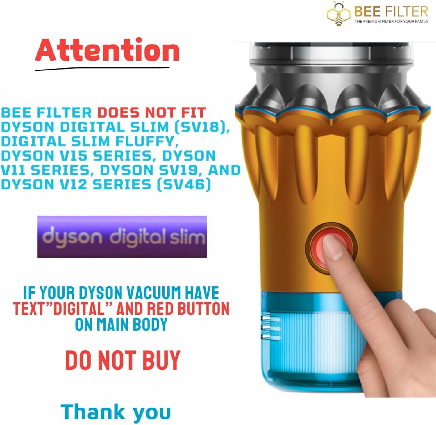 3-Pack Premium True HEPA Replacement Filters for Dyson Gen5 Detect, Dyson Gen5 Detect Filter, Gen5 Detect, Gen5detect Absolute, Gen5outsize Absolute, Gen5detect, Gen5outsize, Part 972352-01 3 Gen5 Blue Filters image 2 of 8 B0FCF97DBG