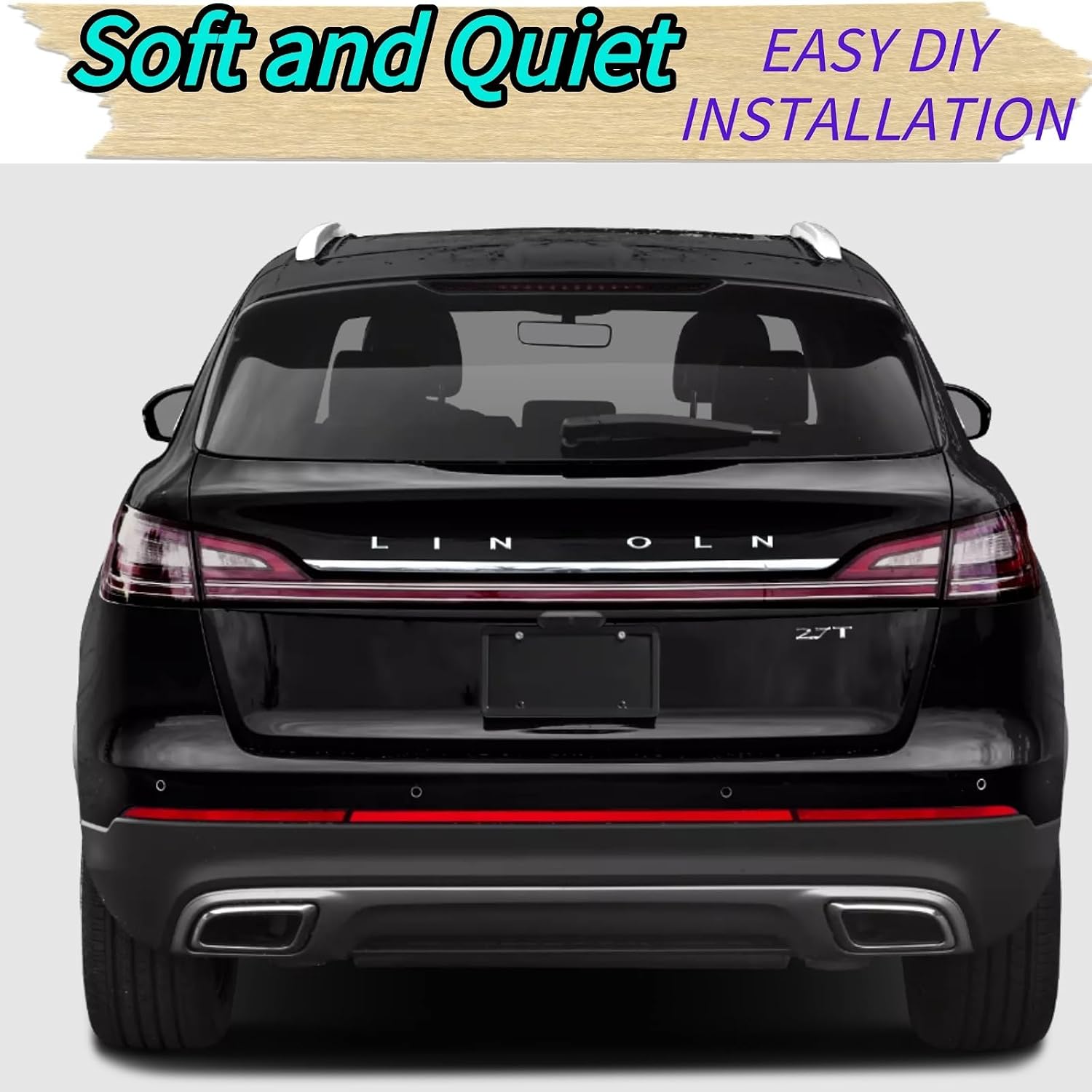 Rear Wiper Blade & Arm Replacement for Lincoln Nautilus 2019-2024 - OEM Fit for Hybrid Black Label Premiere Reserve Base Select 2.0L L4 2.7L V6 Models - All-Season