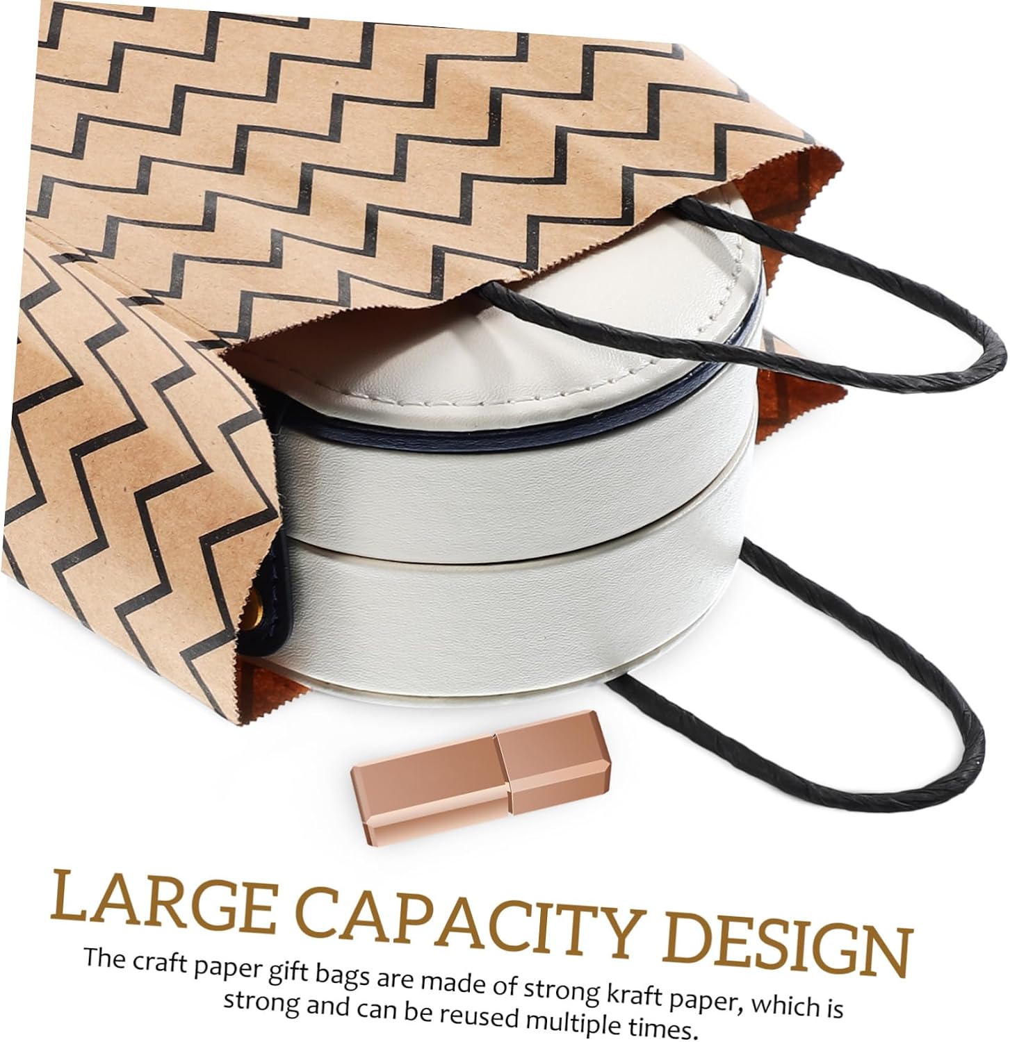 SHOWERORO 12pcs Kraft Paper Bags Handles Brown Paper Storage Bags for Party Favors Candy Box and Reusable for Weddings and Retail Use