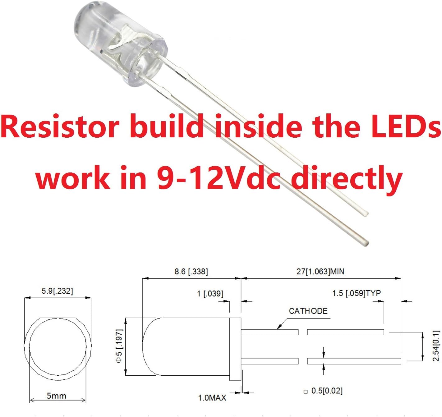 Holiday Deals 🛒 50pcs 12V 5mm Blue LED 9V - 12V Gauge Cluster Instrument Light Emitting diode Black Friday 🔥 50pcs 12V 5mm Blue LED 9V - 12V Gauge Cluster Instrument Light Emitting diode