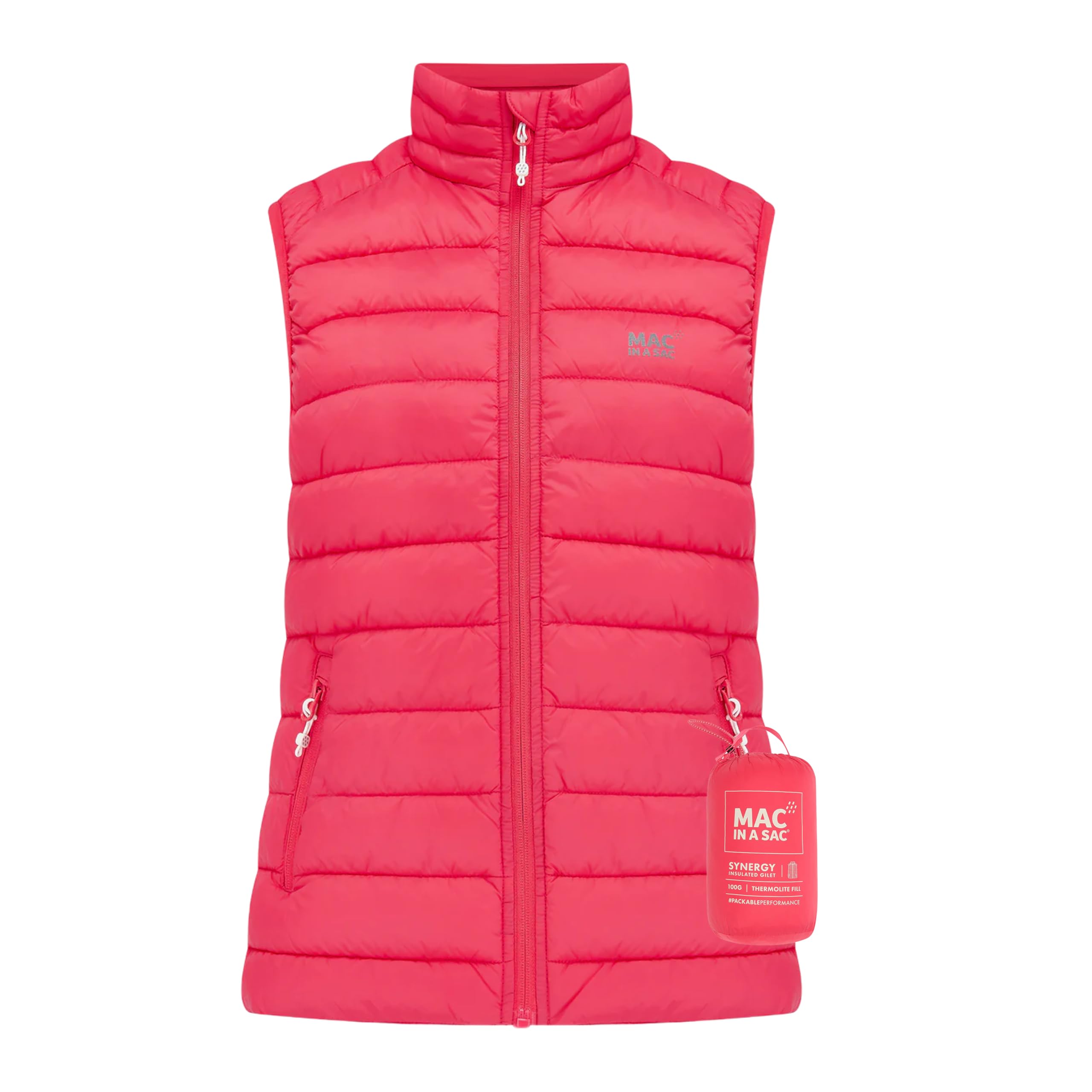 Mac in a Sac - Synergy - Packable Women's Insulated Gilet - Watermelon - 16
