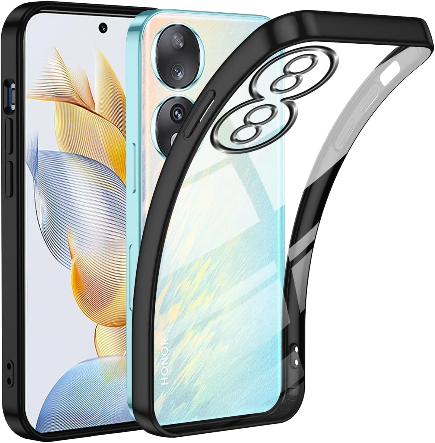 Cover Custodia Trasparente per Honor X6A in TPU morbido disegno U9