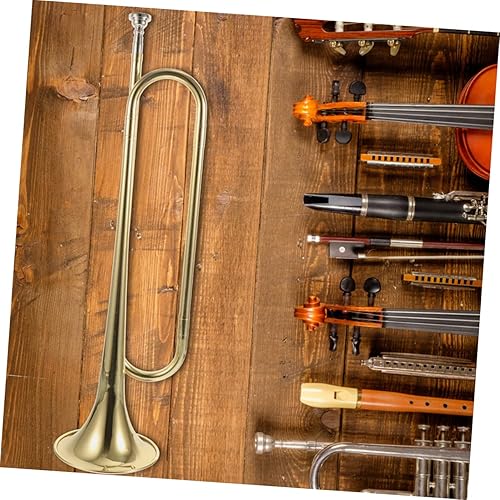 Miniatura 2 de SUPVOX Banda de trompeta para niños, guantes metálicos educativos Pro Tools Student Bb Profesional Bb Latón Principiante Instrumento Musical Música