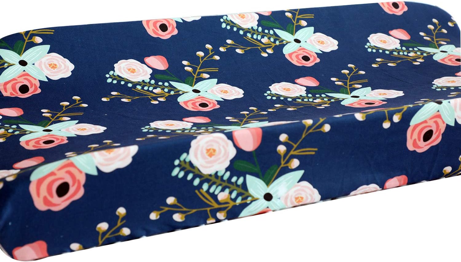 Pad Changing Cover-Navy Lilac