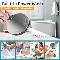 Vista 4 de Cobbe - Alcachofa de ducha de mano con filtro, alcachofa de ducha de 9 modos de rociado de alta presión con lavado a presión incorporado