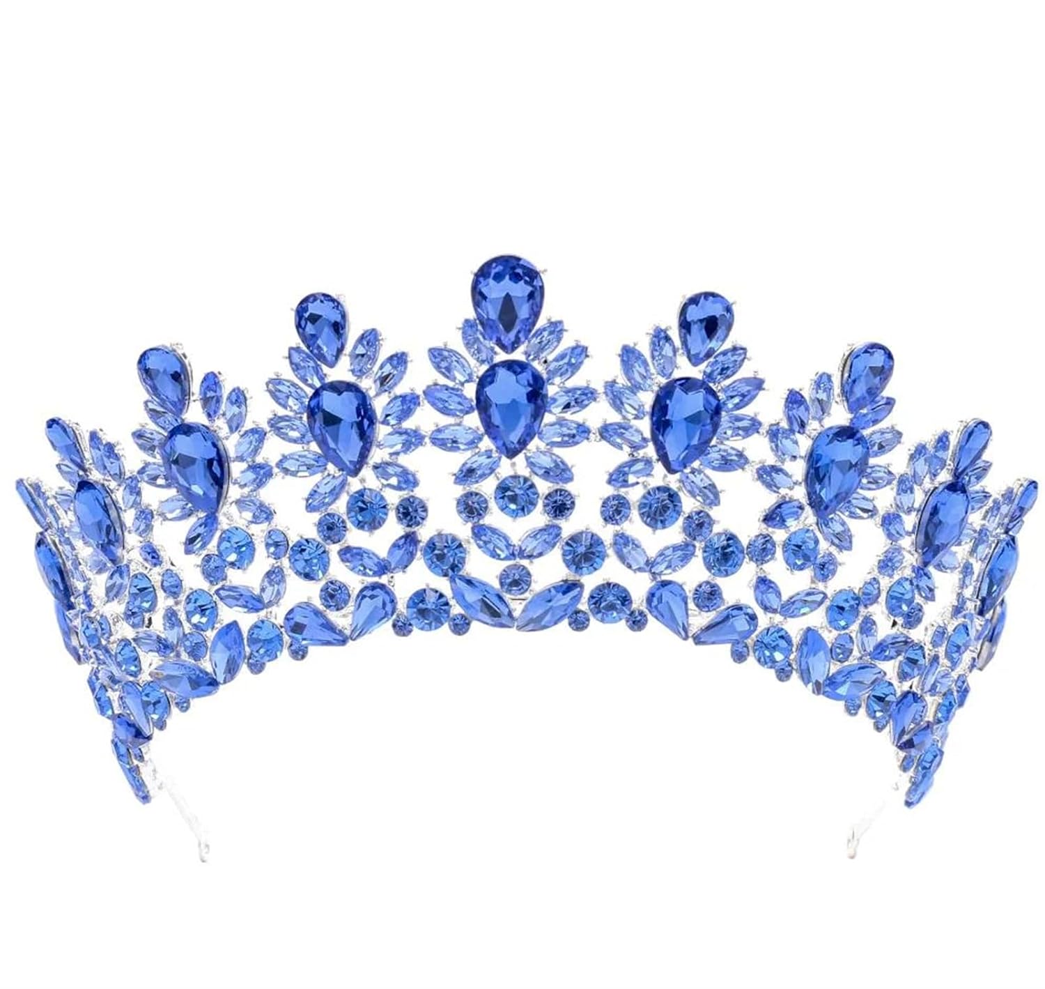 Crystal Tiara Crown For Women Rhinestone Queen Princess Headpiece Bridal Wedding Prom Pageant Hair Accessories