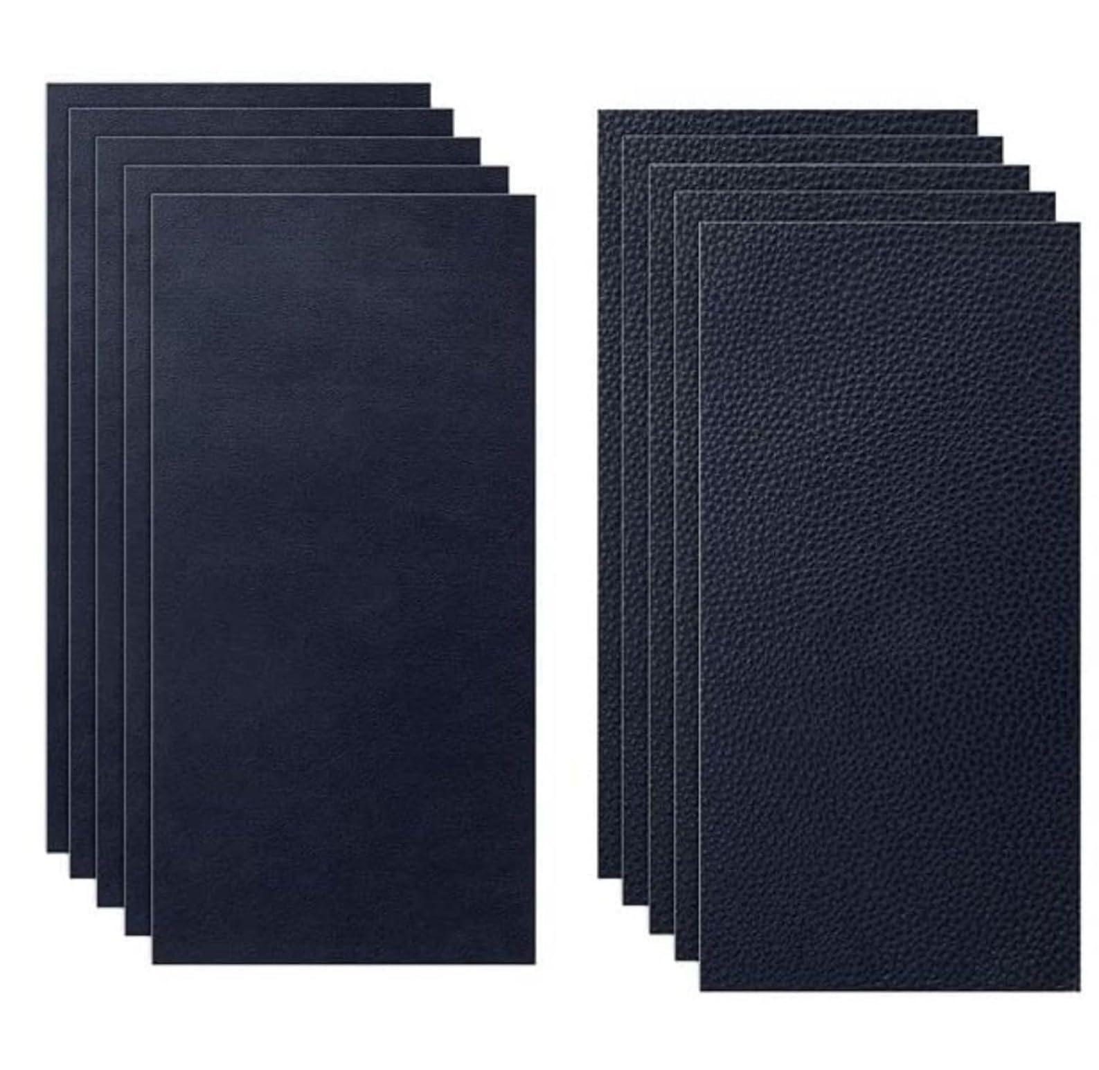 wallmate? 6pcs 4 x 8inches black leather repair patch kits for car seats couches and elbow self-adhesive patch for leather and vinyl repair
