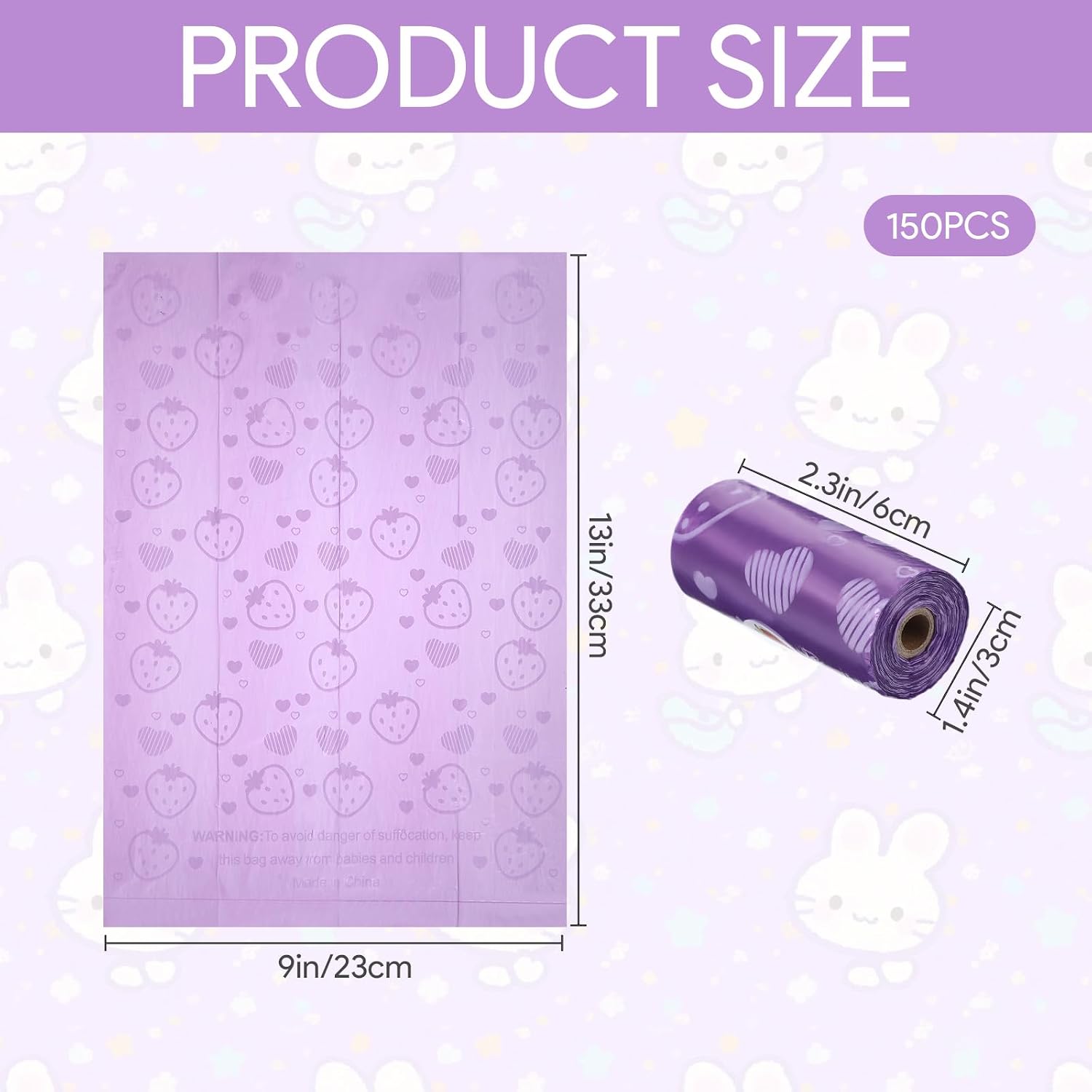 150PCS Sanitary Napkin Disposal Bags,Scented Disposable Period Bag,Personal Care Tampon Disposal Bags,Mini Sanitary Bag for Feminine Products(Purple) image 2