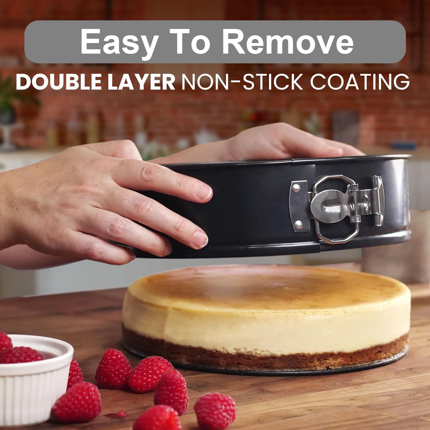 2 moldes para tartas con base suelta, 26 cm, antiadherentes para hornear, moldes de acero al carbono, moldes redondos para tartas de queso, pasteles, quiches