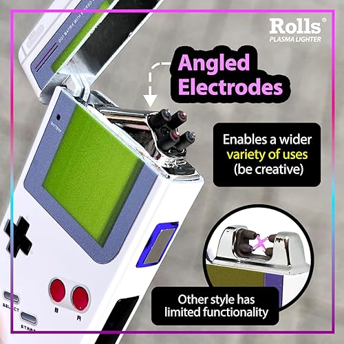 Miniatura 4 de Rolls Plasma Lighter - Encendedor eléctrico Rolls, recargable por USB, retro, encendedores geniales, encendedor de arco electrónico resistente al