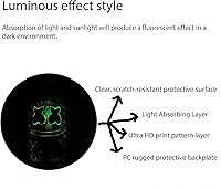 Vista 3 de Blu Studio Mini 2023 - Funda compatible con Blu Studio Mini 2023 [PC duro + silicona suave] [soporte de anillo] [efecto luminoso] YGH-BQ