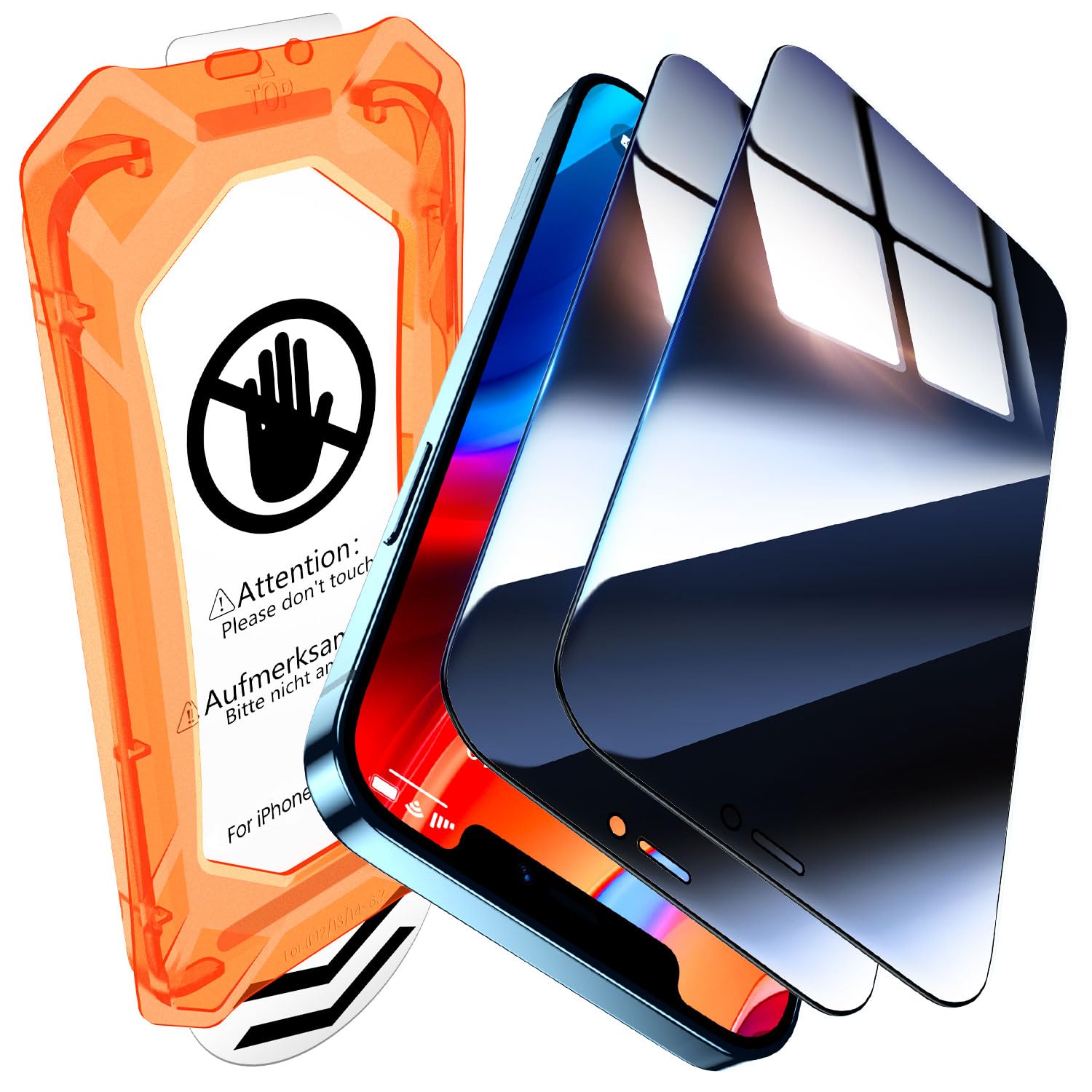 UniqueMe for iPhone 12 Pro Max Privacy Screen Protector - 2 Packs
