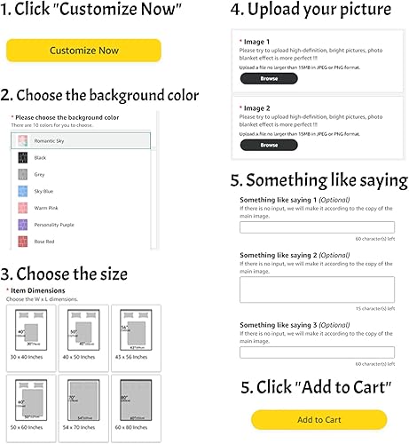 Miniatura 2 de Manta personalizada con foto, mantas personalizadas con tus propias imágenes y texto, cobijas personalizadas para mujer, regalos para familiares,