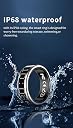 FYFIT Smart Ring Pro with Built-in LED Display | Caller Notifications & Vibration Alerts | Heart Rate, HRV, SPO₂ & Sleep Tracking | Gesture Control | Black | Size 9 gallery image