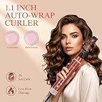 MaxAir Pinceau de sèche-cheveux double tension mondiale chaud Air Lève-cheveux Styler Air Courroie d'enroulement PARWIN PRO Brosse de sécheuse lisse Frizz Flyaways Ionic Care,Volumize, Moteur haute vitesse, Don, Soie ambre. &