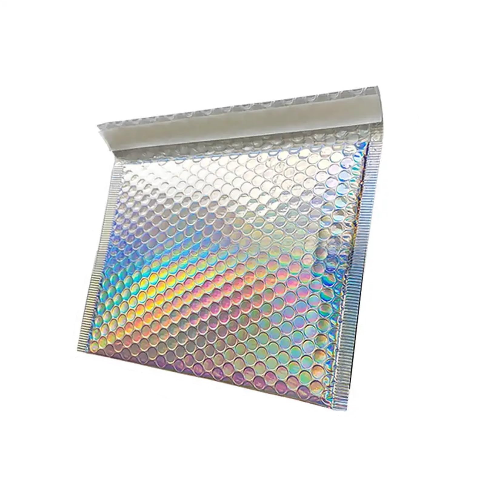 Self Sealing Bubble Cushion 10Pcs/Lot Colorful Bubble Mailers Aluminized Bags Laser Envelope Self Seal Postal Packaging Book Shipping Package(15x13x4cm)