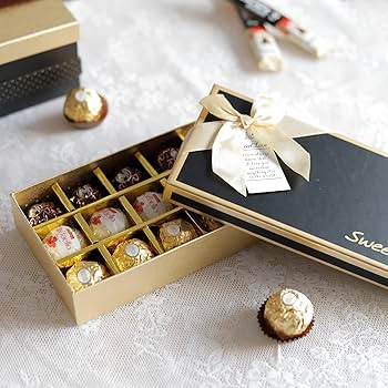 Amazon.co.jp: チョコ ラッピング 箱 生チョコ 箱 ラッピング 箱 お