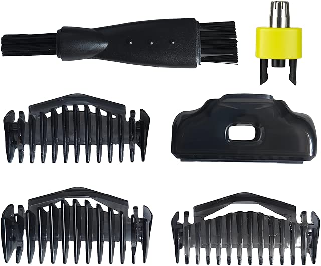 Adjustable Replacement Trimmer one Blade guards, Adjustable Guide Comb Guard, 1/3/5mm Guide Combs and Protective cap, Includes 1 Nose Trimmers, Be Compatible With Philips Norelco OneBlade Handles
