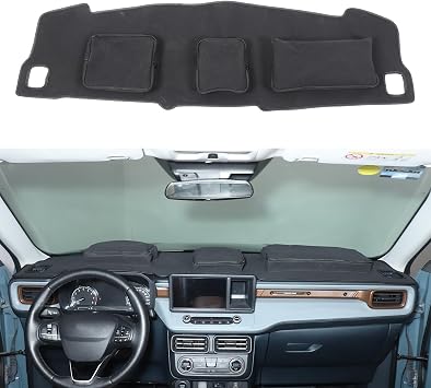 TOYCIDFG Dash Cover with Storage Pocket Bag for Ford Maverick 2022-2025, Car Dashboard Storage Bag Mat Cover Customized Interior Organzier Accessories