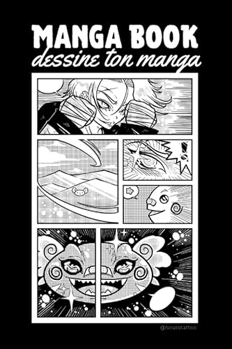 Manga Book - Dessine ton manga: carnet de dessin avec cases de bandes dessinées