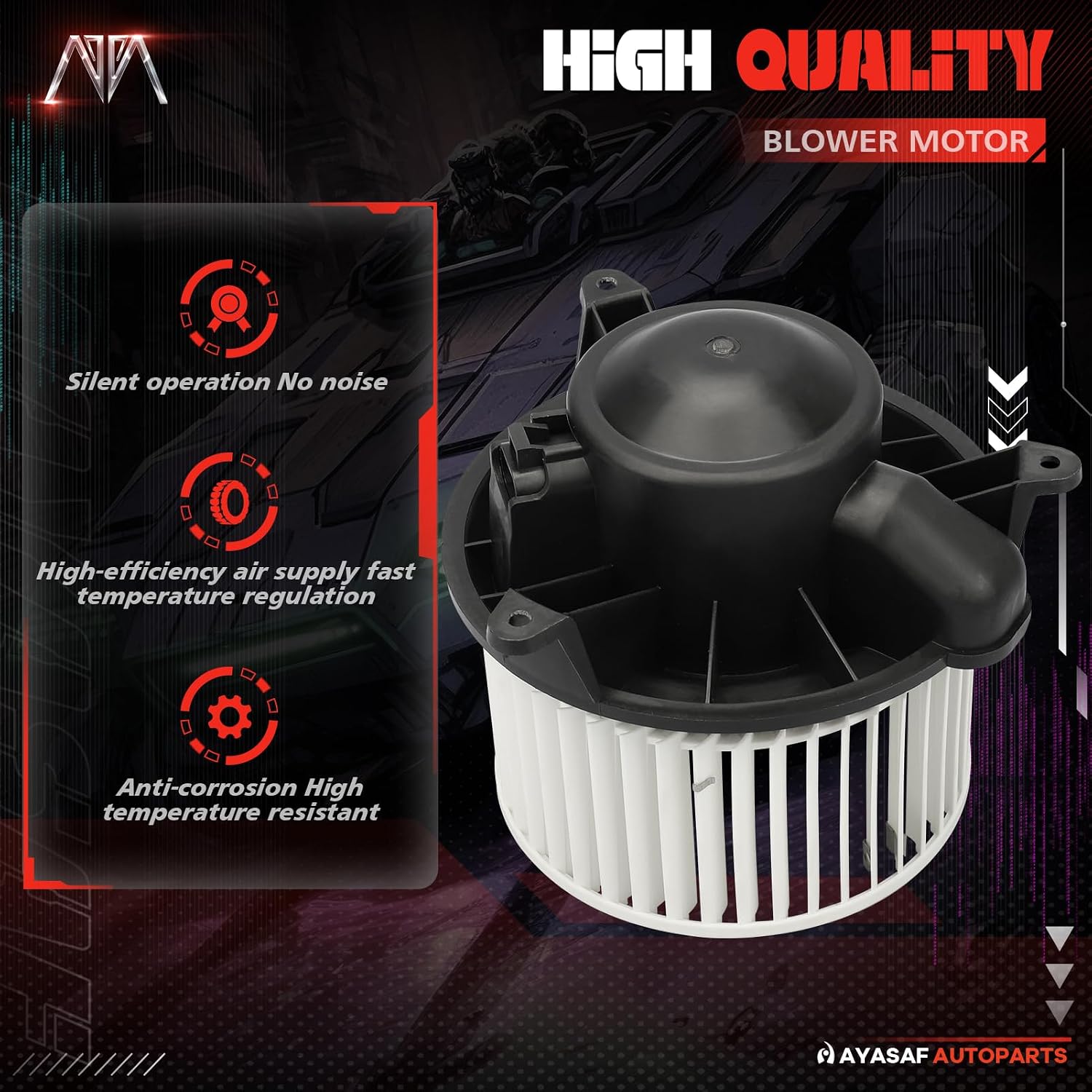 700174 HVAC Heater Blower Motor Assembly fit for Nissan 04-15 Titan/05-15 Armada/2004 Pathfinder Armada, for Infiniti 04-10 Qx56 AC Blower Motor with Fan