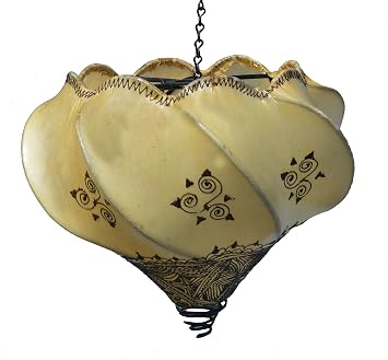 Henna Lamps & Sconces Handmade Henna Moroccan Leather Lamp