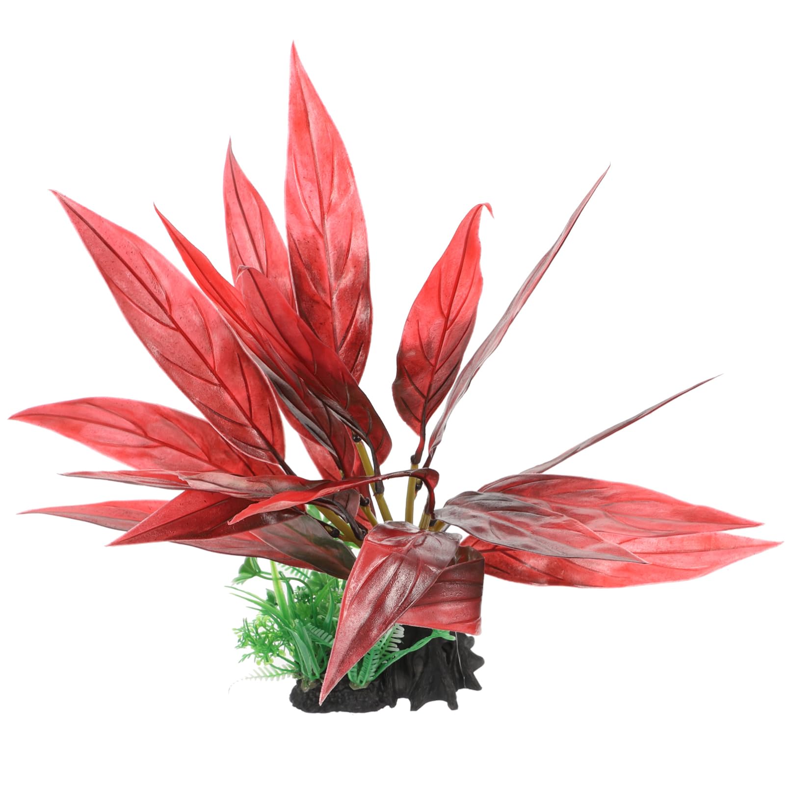 POPETPOP 4 Piezas paisajismo del Acuario Planta de Acuario doméstico decoración del del hogar Planta Artificial Adornos Plantas de flotantes Hierba del