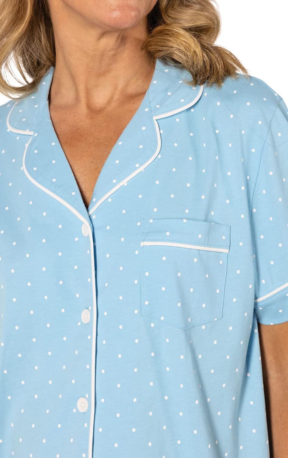 PajamaGram Cotton Pajamas For Women - Capri Pajamas For Women Set, 100% Cotton image 3