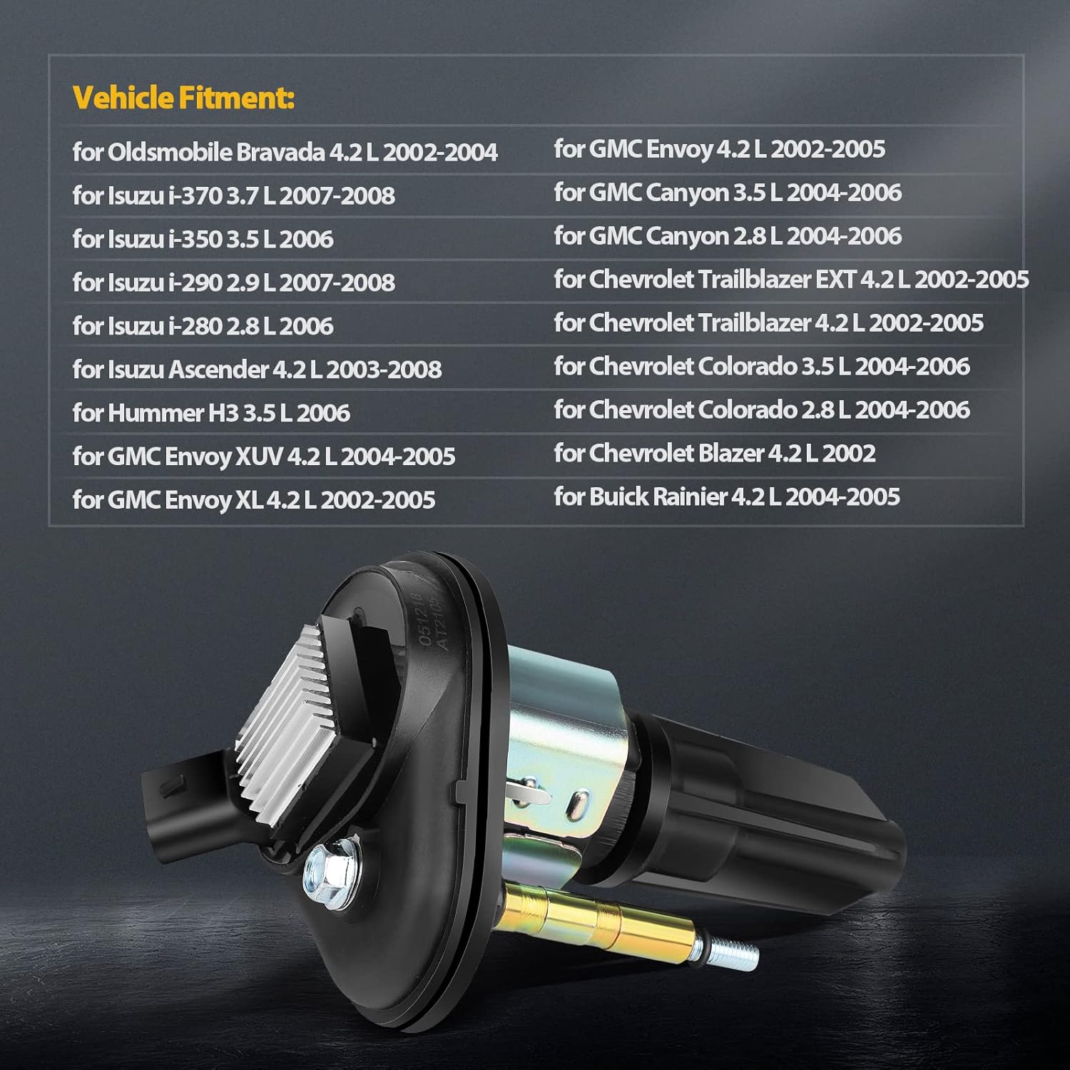 OCPTY Suitable 2003-2008 for Isuzu Ascender 4.2L/L6,2004-2006 for Chevrolet Colorado 2.8L/L4 Automotive Replacement Ignition Coils 3-Pins #UF303 (Set of 5 Ignition Coils)