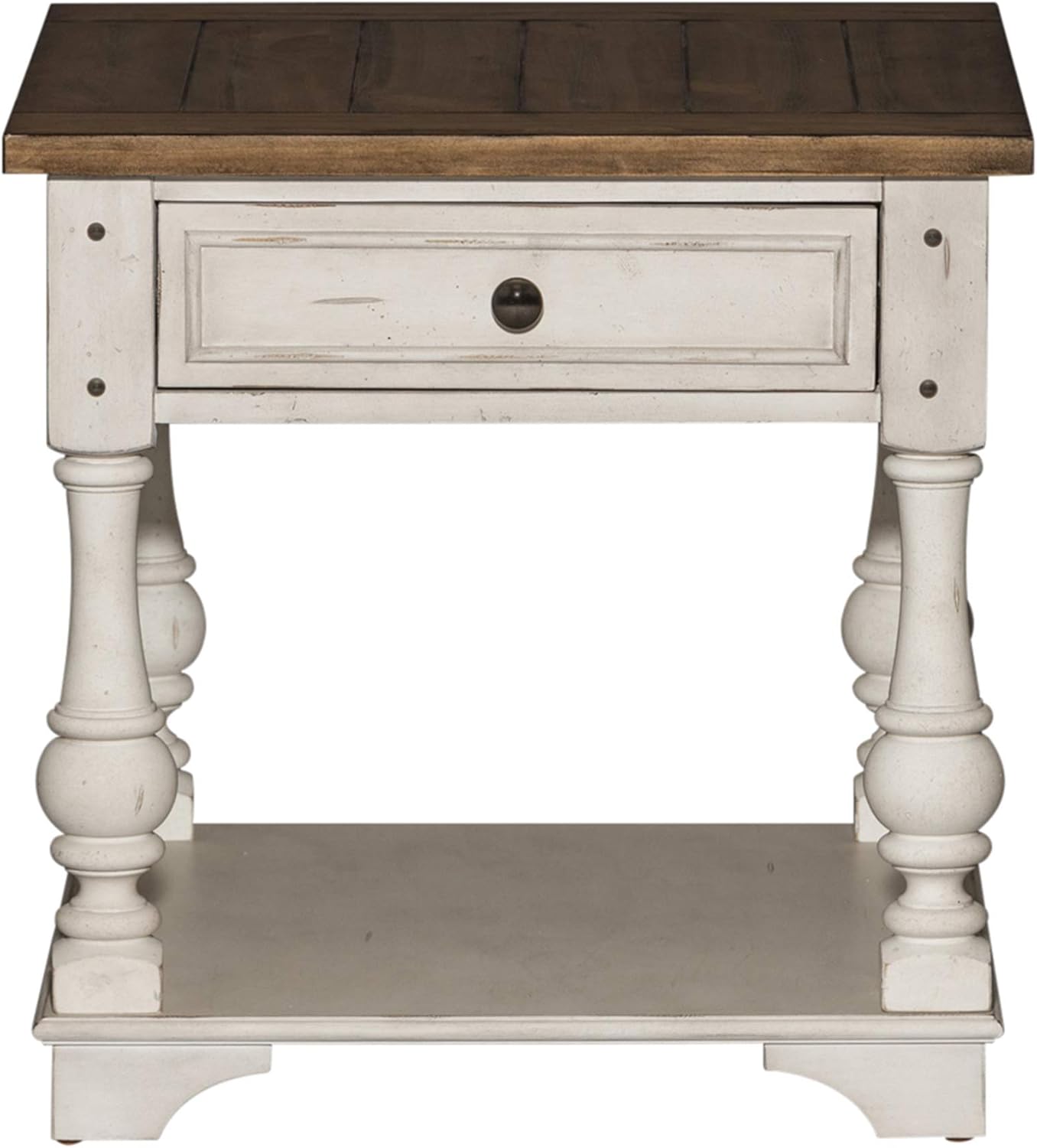 Liberty Furniture Industries Morgan Creek 3 Piece Set (1-Cocktail 2-End Tables), W52 x D28 x H20, White