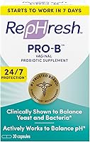 Vista 2 de Rephresh Suplemento probiótico Pro-B para mujeres, 30 cápsulas orales y gel vaginal eliminador de olores, 4 unidades (0.07 onzas)