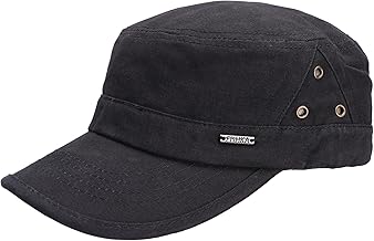 Leoodo Herren Damen Military Army Stil Cap aus Baumwolle verstellbare Sonnen Kappe für Wandern und Sport