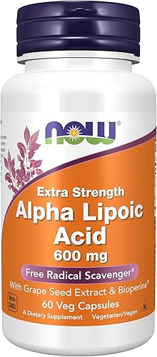 Ácido alfa lipoico NOW Foods de 0.02 oz, 3046, 60, 1, 1