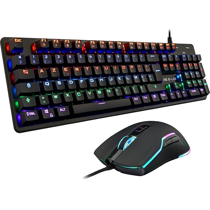 Buy THE GLAB Combo Carbon RGB Gaming Keyboard Mouse Pack Mechanical Gaming Keyboard with LED