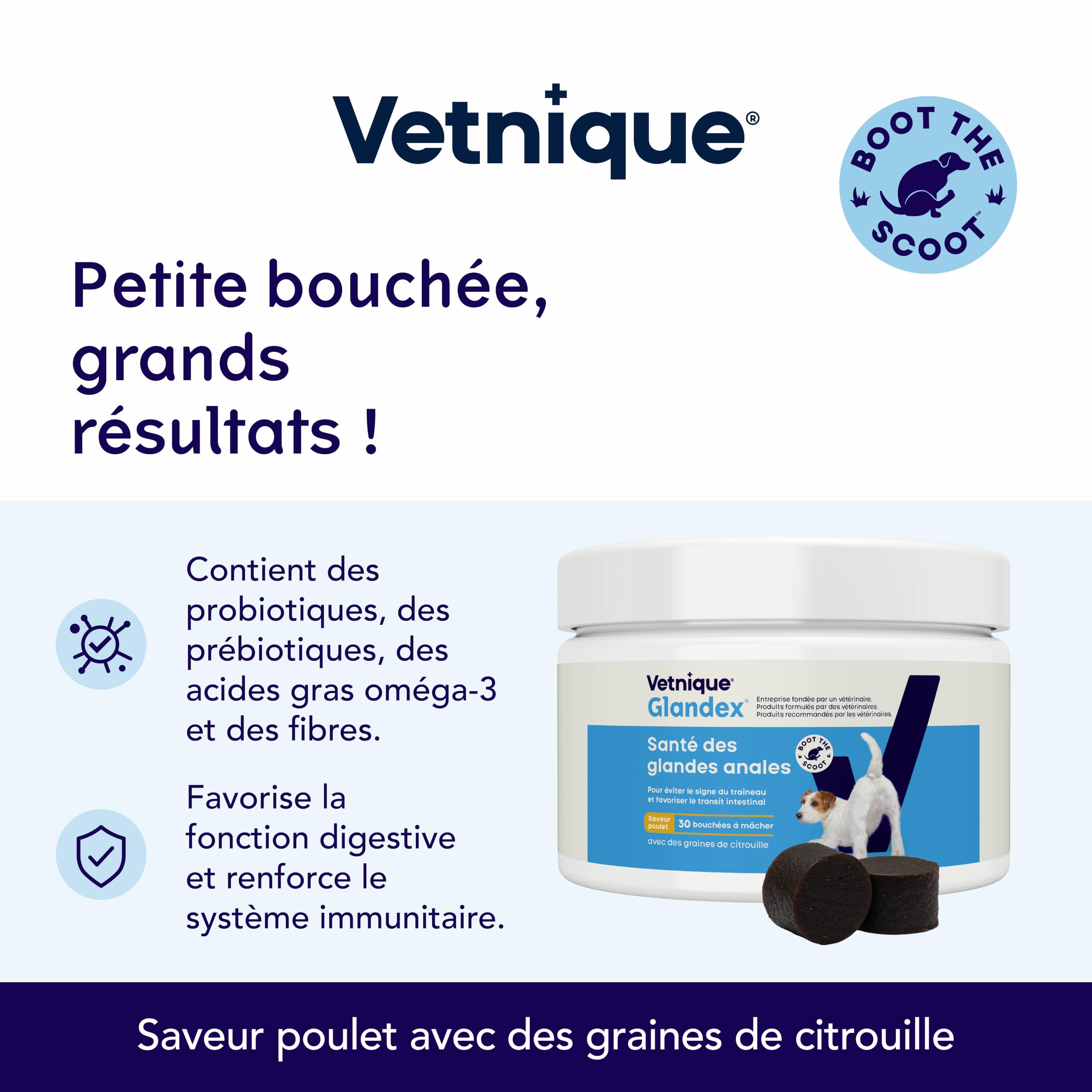YuMOVE Probiotique Chien + Glandex pour Chien Superpack - Lot 120 Comprimés + 30 Bouchées - ActivBio, Digestion & Glande Anale Chien Routine Découverte