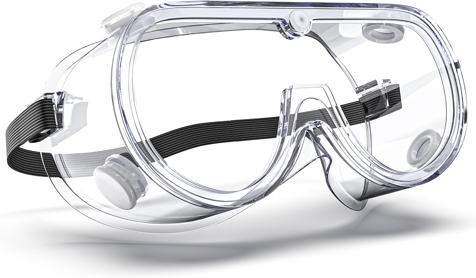 Anti-Fog Indirectly Vented Lab Safety Goggles Over Glasses