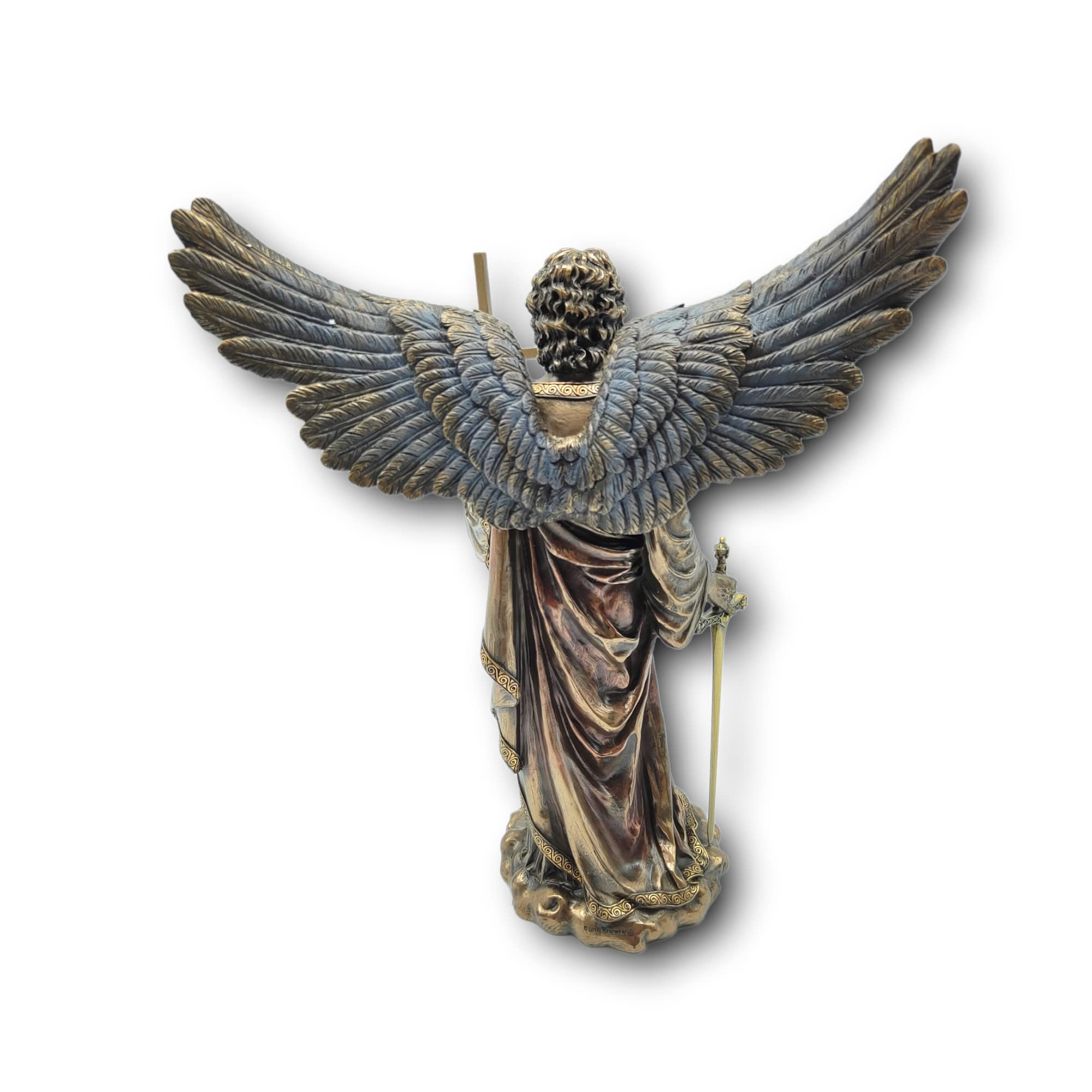 Art Deco Home Figura Decorativa ARCANGELO ZADKIEL, Resina, 36 m