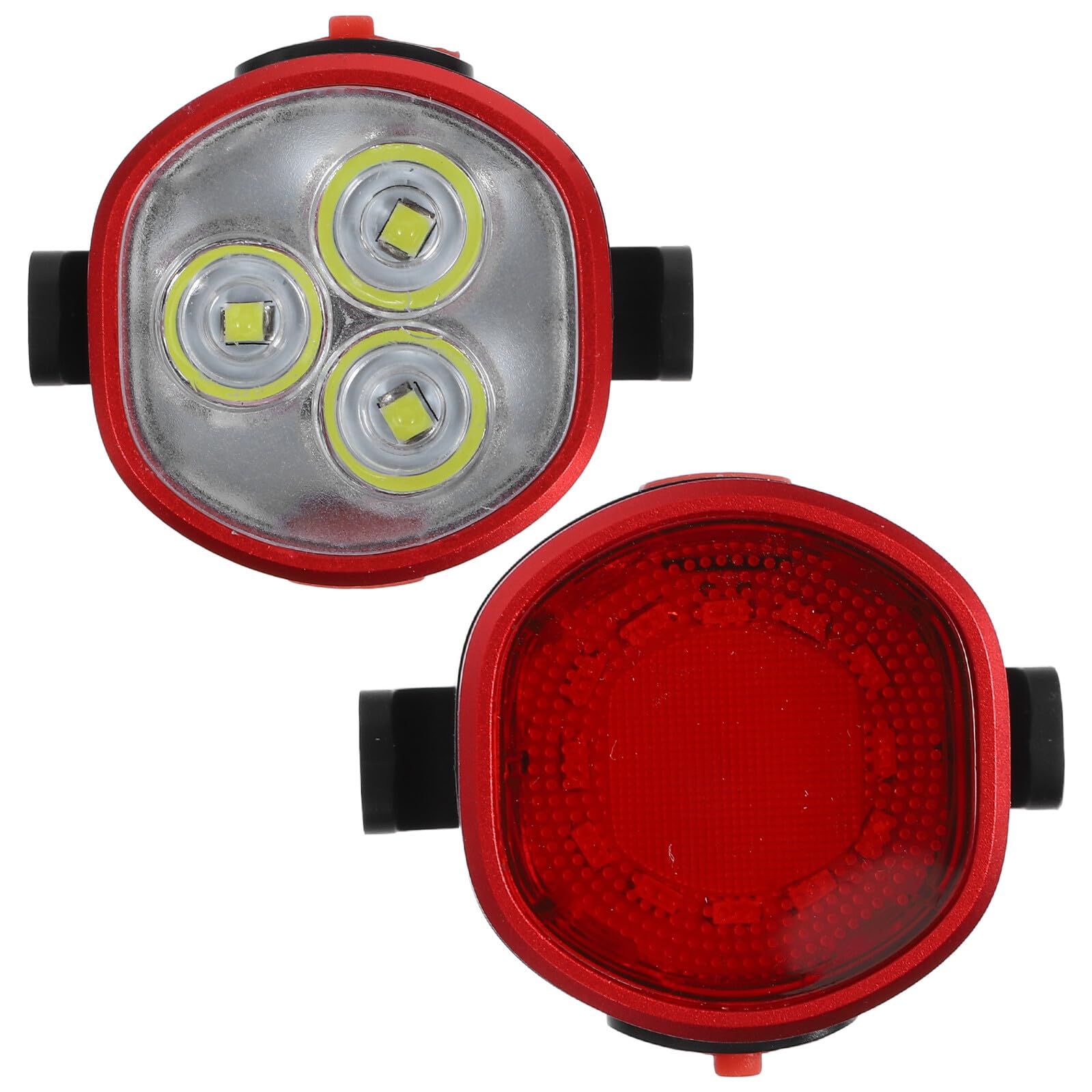 Cabilock Luces para Bicicleta Delantera y Trasera USB Recargables 1 Juego | Batería 300mah, Modos Múltiples, Diámetro de Manillar 22-38mm, Abs y Aleación de Aluminio