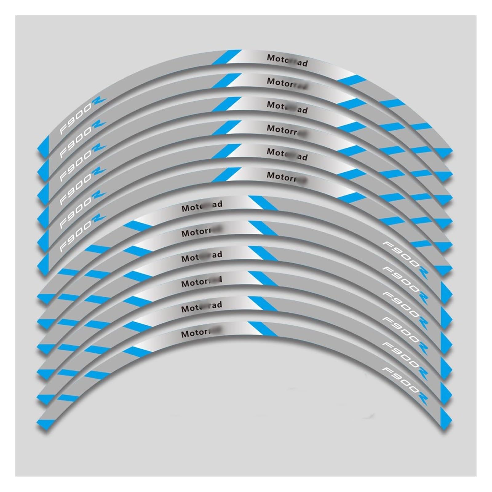 Applique for F900R F900 R F900r Motorcycle Tire Waterproof Wheel Sticker Rim Reflective Stripe Suit(A9)