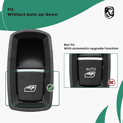 Miniatura 3 de YHTAUTO Interruptor de elevalunas eléctrico delantero o trasero de repuesto para Porsche Cayenne, 911, Panamera, Cayman, 4 pines, interruptor de