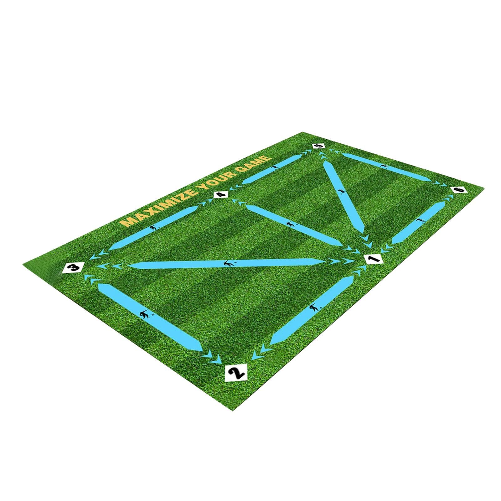 kowaku Tapete de Fútbol para Entrenamiento, Superficie Antideslizante, Ideal para Niños Y Niñas en Casa, 80 Cm X 120 Cm
