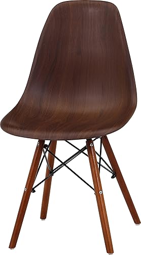 Miniatura 13 de 不二貿易(Fujiboeki) Fuji Boeki 70589 Eames Chair, Width 20.1 x Depth 18.1 x Height 32.3 inches (51 x 46 x 82 cm), Black/White, Dining Chair, Shell Type,