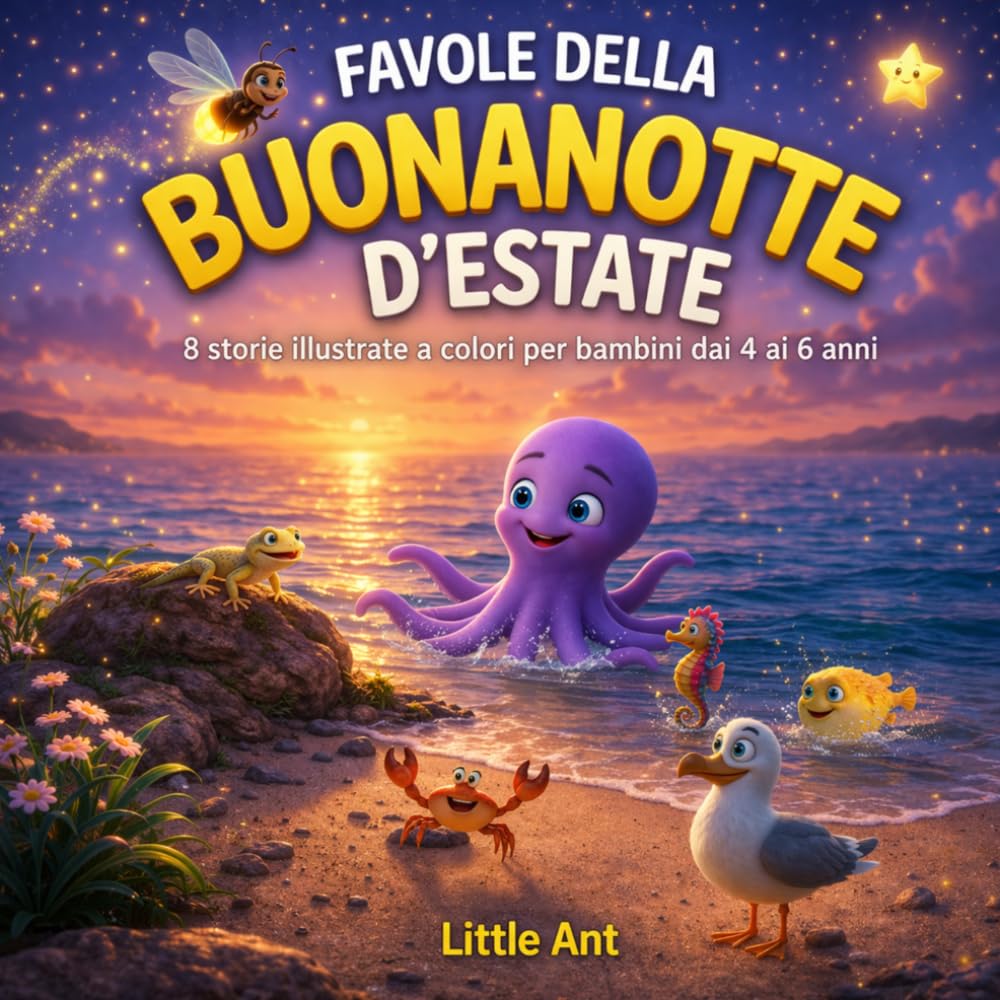 Favole della Buonanotte d’Estate per bambini 4 5 6 anni: 8 storie illustrate a colori con una storia finale speciale (Favole della buonanotte - Le stagioni)