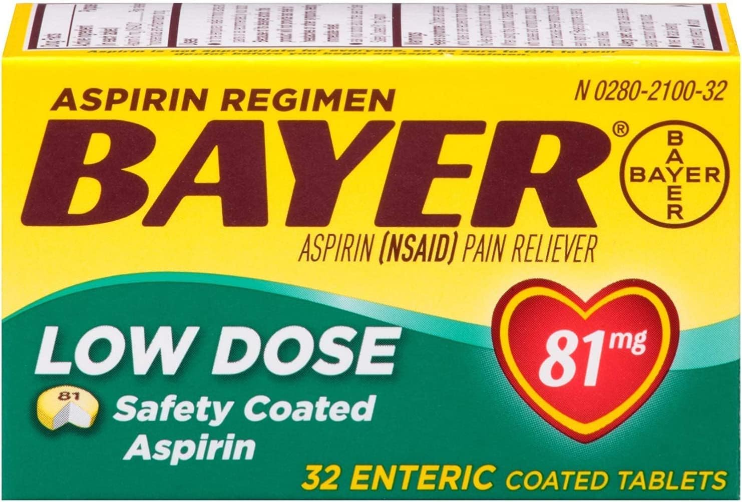Bayer Regimen 81mg Size 32s
