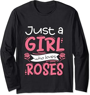 Roses Girl Loves Flower Arranger Gardener Florist Design Manga Larga