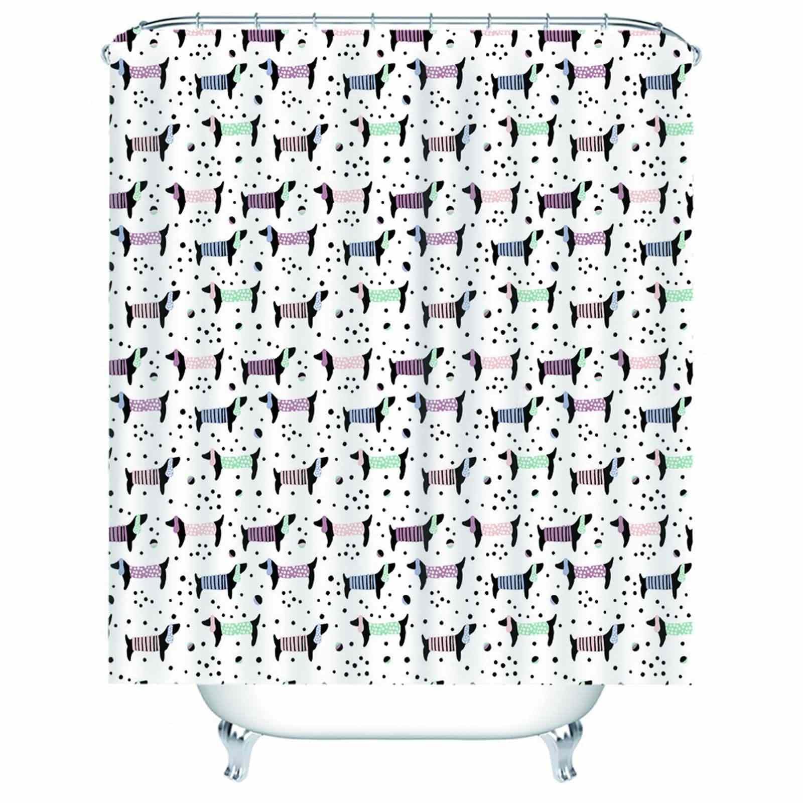 Rideau de douche XXL 180x180cm anti-moisissure blanc pour baignoire