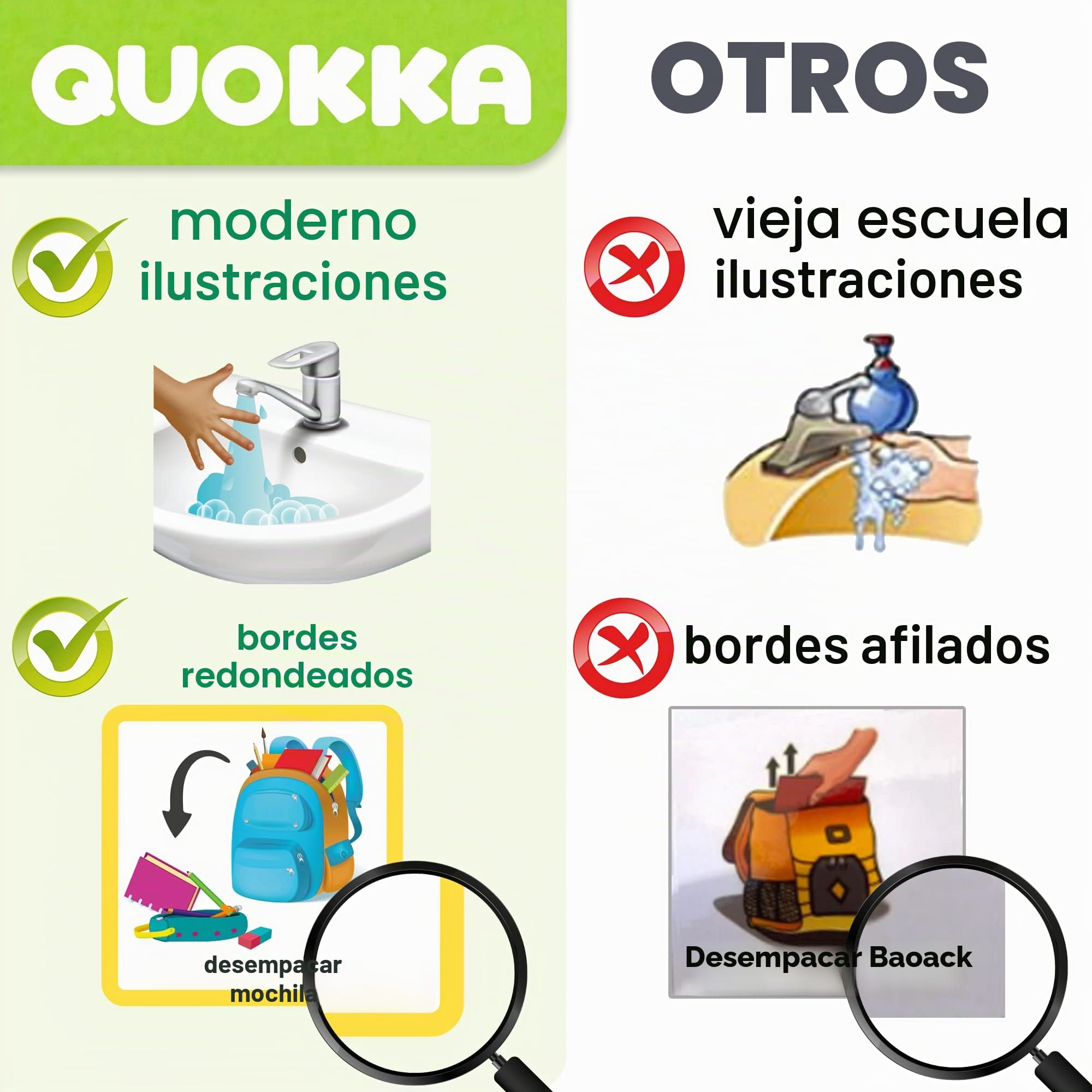QUOKKA 95 Juguetes para Cartas de tareas de recompensa para niños pequeños autistas 1-3 - Versión Inglesa Horario Visual para niños con Autismo 2-4 - Herramientas para el TDAH para niños 5-7