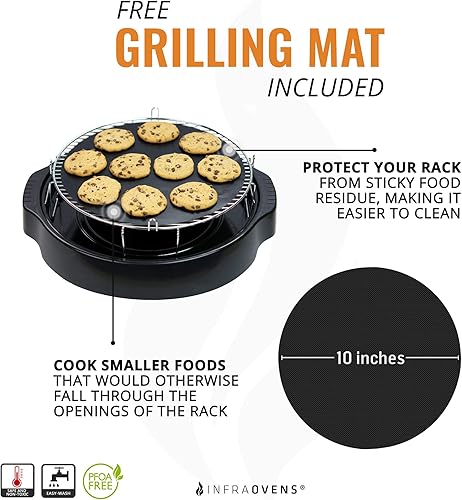 Miniatura 6 de Rejilla de acero inoxidable de 3 pulgadas compatible con Nuwave Pro Plus, Elite, Nutri Chef, Black&Decker  Accesorio de rejilla de repuesto para